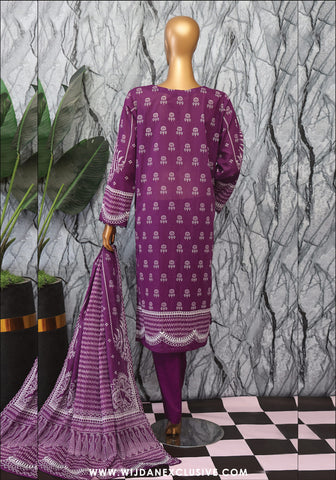HZ Magic Unstitched Printed Lawn Collection - 2025 Vol-02 MPC-07