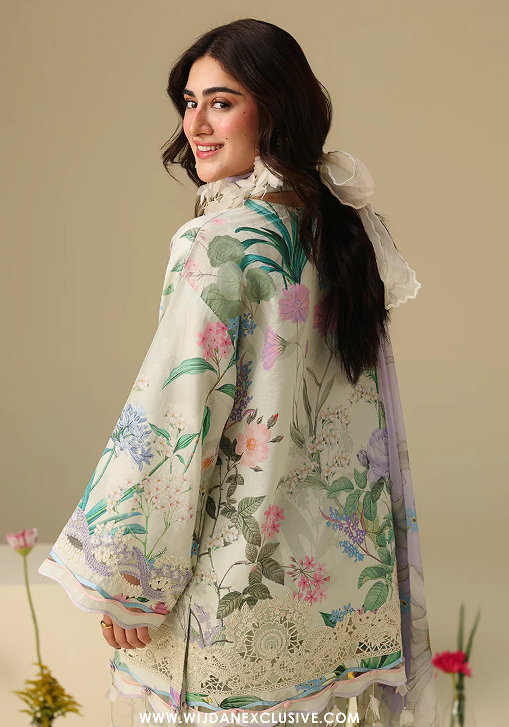 Soleil by Mushq | Unstitched Printed & Embroidered Lawn Collection - 2026 (VANILLA LUSH)