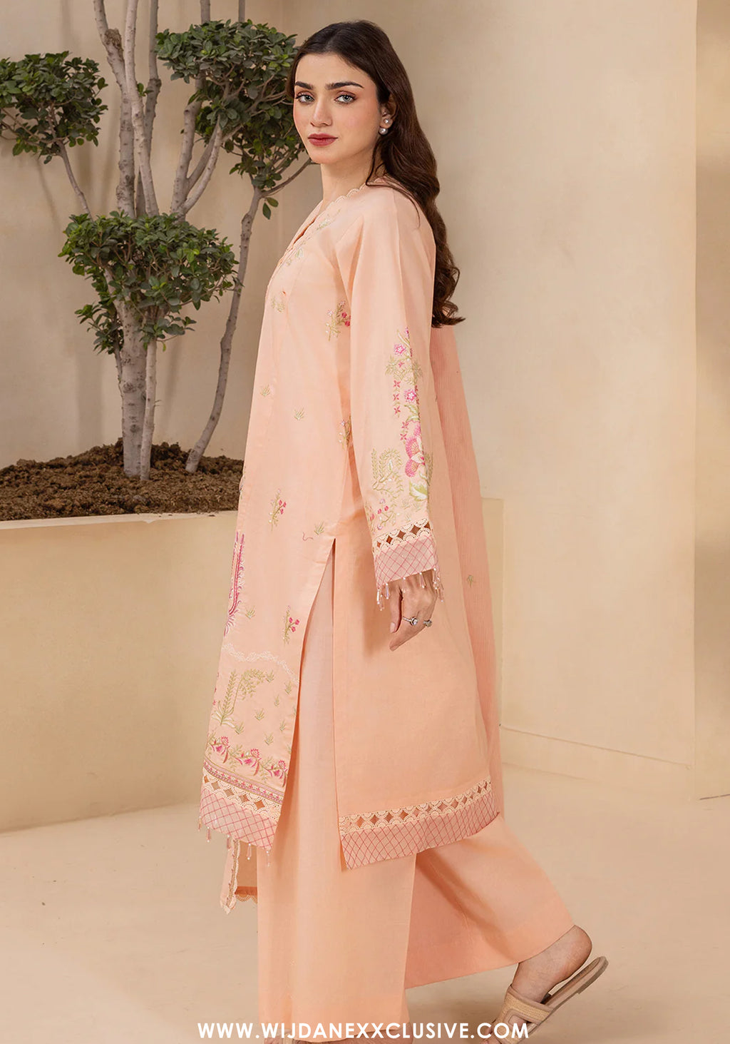 Zellburry Unstitched 3pc Printed & Embroidered Lawn Collection - 2026 (WUS-  0714)
