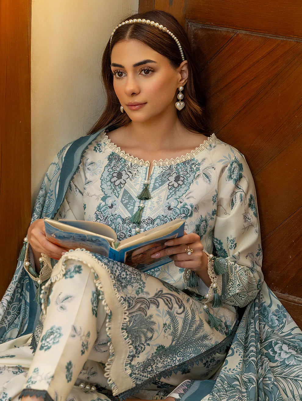 Lumea by Jade | Unstitched Printed Lawn Collection - 2026 (D-07)