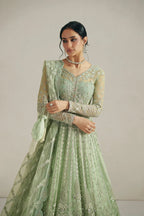 Vera Unstitched Embroidered Festive Formal Collection'26 (Seafoam Green Pishwas Set)