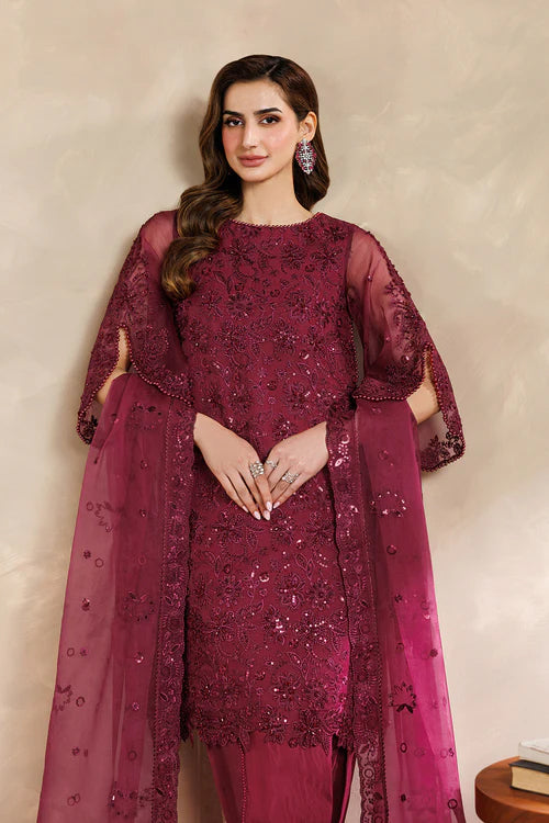 Zayrah by Zarif | Unstitched Formal Collection - 2026 (ZYR-SURKH-01)