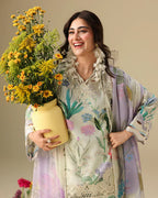 Soleil by Mushq | Unstitched Printed & Embroidered Lawn Collection - 2026 (VANILLA LUSH)