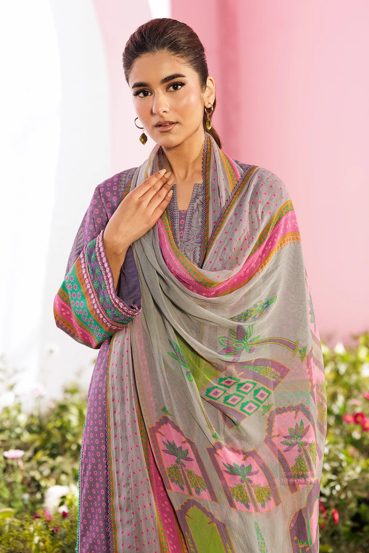 Combination by Charizma | Unstitched Embroidered Lawn Vol-II Collection - 2026 (CC6-17)