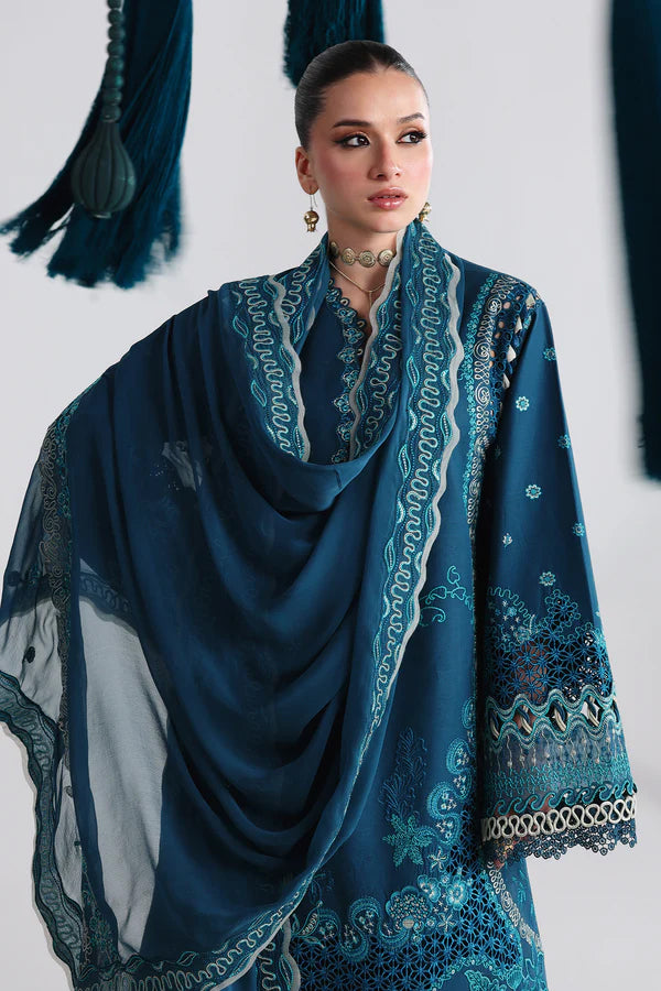 Qalamkar Unstitched Embroidered Festive Lawn Collection - 2026 (KAISA)