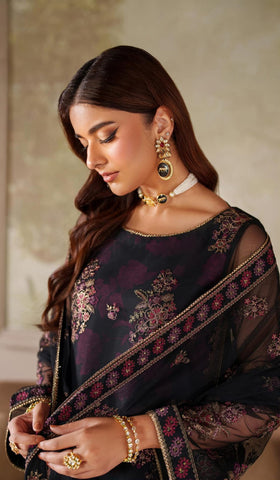Zarif Zaneera Unstitched Printed & Embroidered Formals Collection - 2025 (ASHAAL)