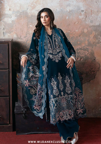 Ramsha Unstitched Luxury Velvet Embroidered Collection Vol - 07 (D-07)