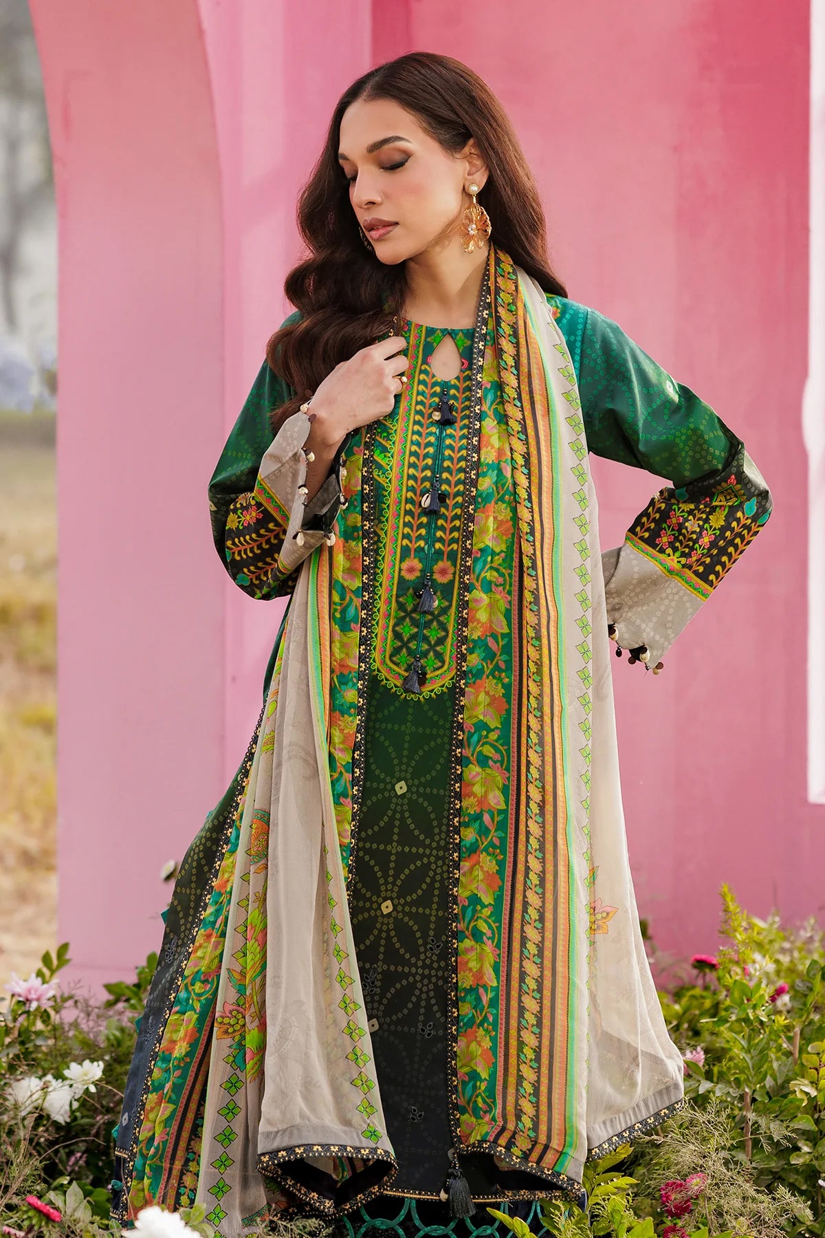 Rang e Bahar by Charizma | Unstitched Embroidered Lawn Vol-I Collection - 2026 (CRB6-01)