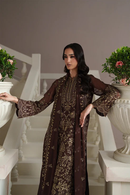 Modern Heirloom by Emaan Adeel | Unstitched Emb Chiffon Formal'26 (ADELIA)