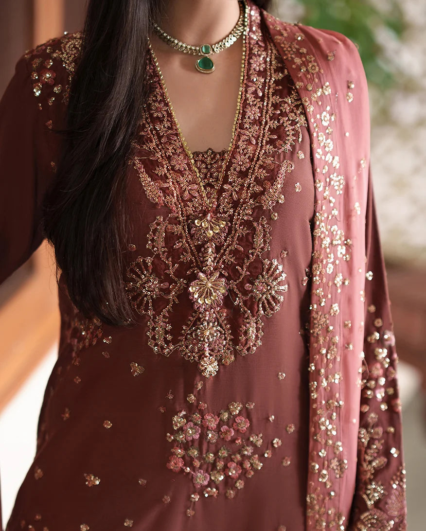 Mah-E-Noor by Roheenaz | Unstitched Embroidered Silk Collection – 2026 (Zarnish)