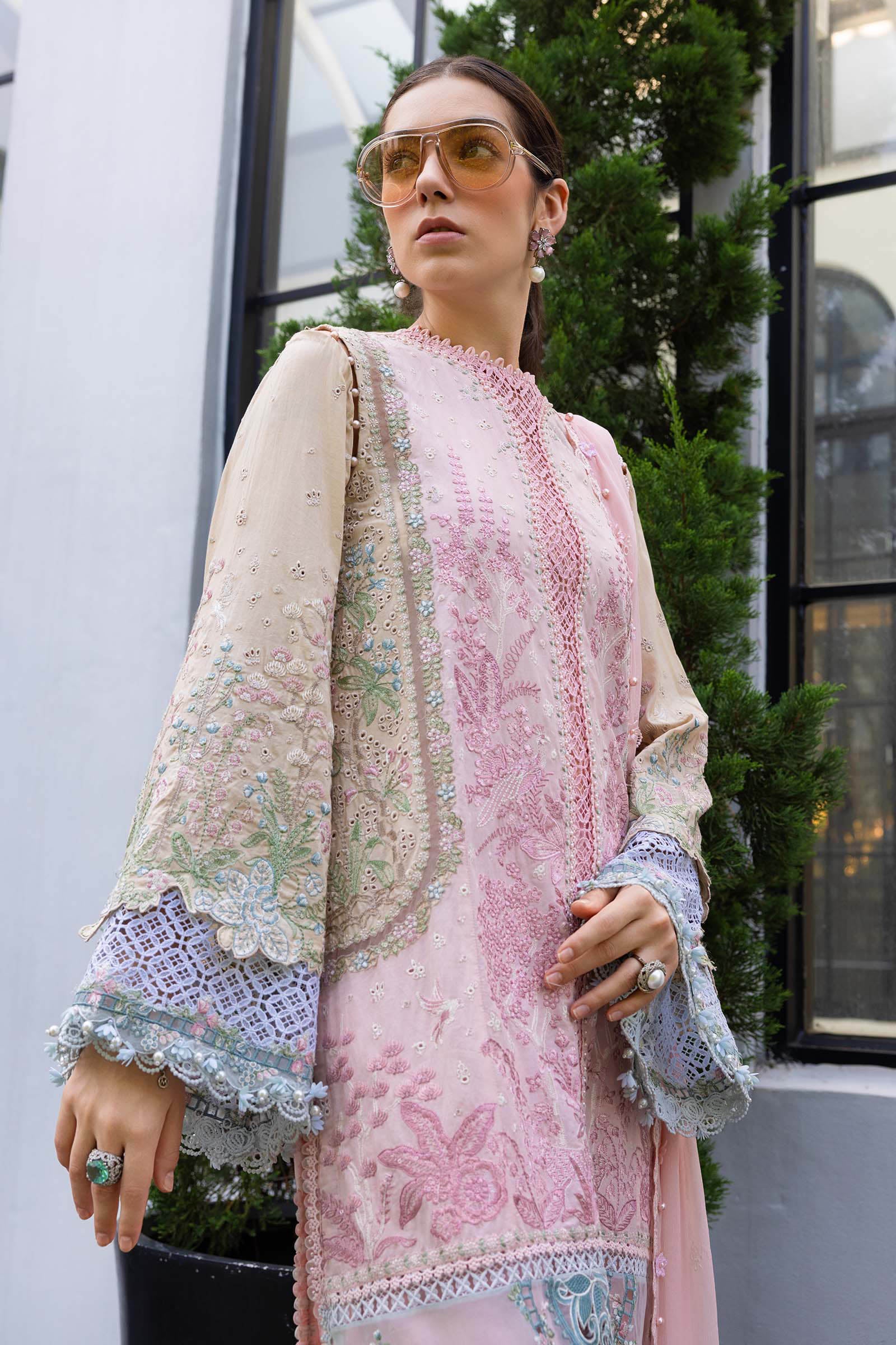 Maria.B Unstitched Embroidered Lawn Collection - 2026 (D-09)