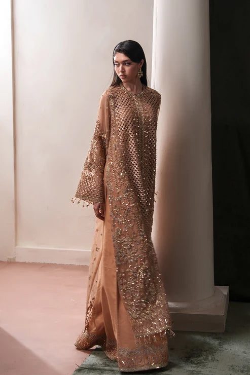 Starlit Jewels by Emaan Adeel | Unstitched Embroidered Festive Formal Collection - 2026 (HESSONITE)