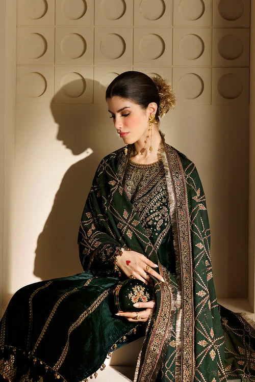 Chandni by Jazmin | Unstitched Embroidered Velvet Formal Collection - 2026 (D-07)