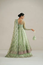 Vera Unstitched Embroidered Festive Formal Collection'26 (Seafoam Green Pishwas Set)