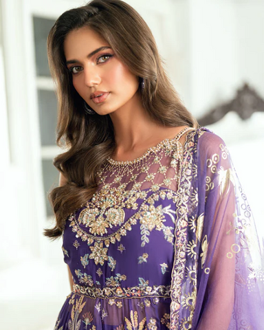 Sham Shandaar by Mushq | Unstitched Chiffon Collection - 2025 (TARA TAAL)
