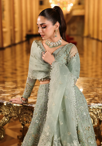 Stardom by Elaf - Unstitched Formal Handwork - 2025 ESH-03 LIME LIGHT
