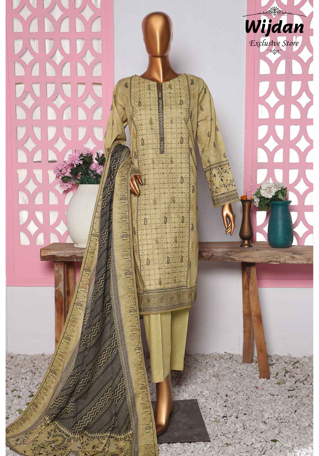 HZ Premium Embroidered Cutwork Lawn Collection Vol-01 PEC-821