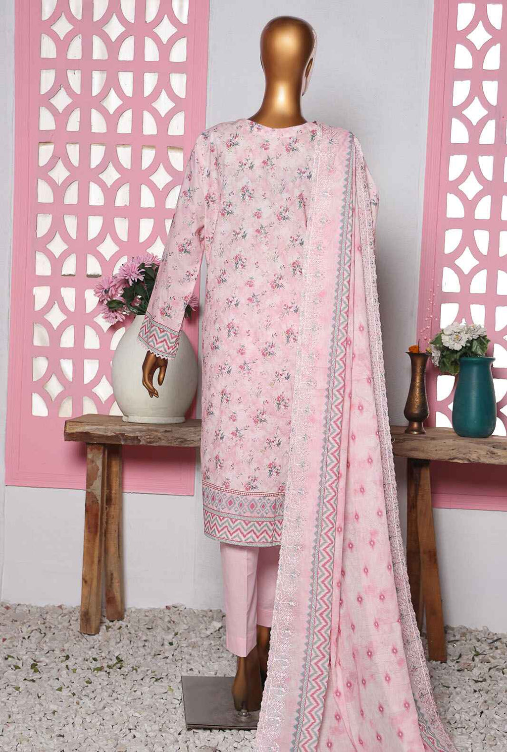 HZ Premium Embroidered Cutwork Lawn Collection Vol-01 PEC-822