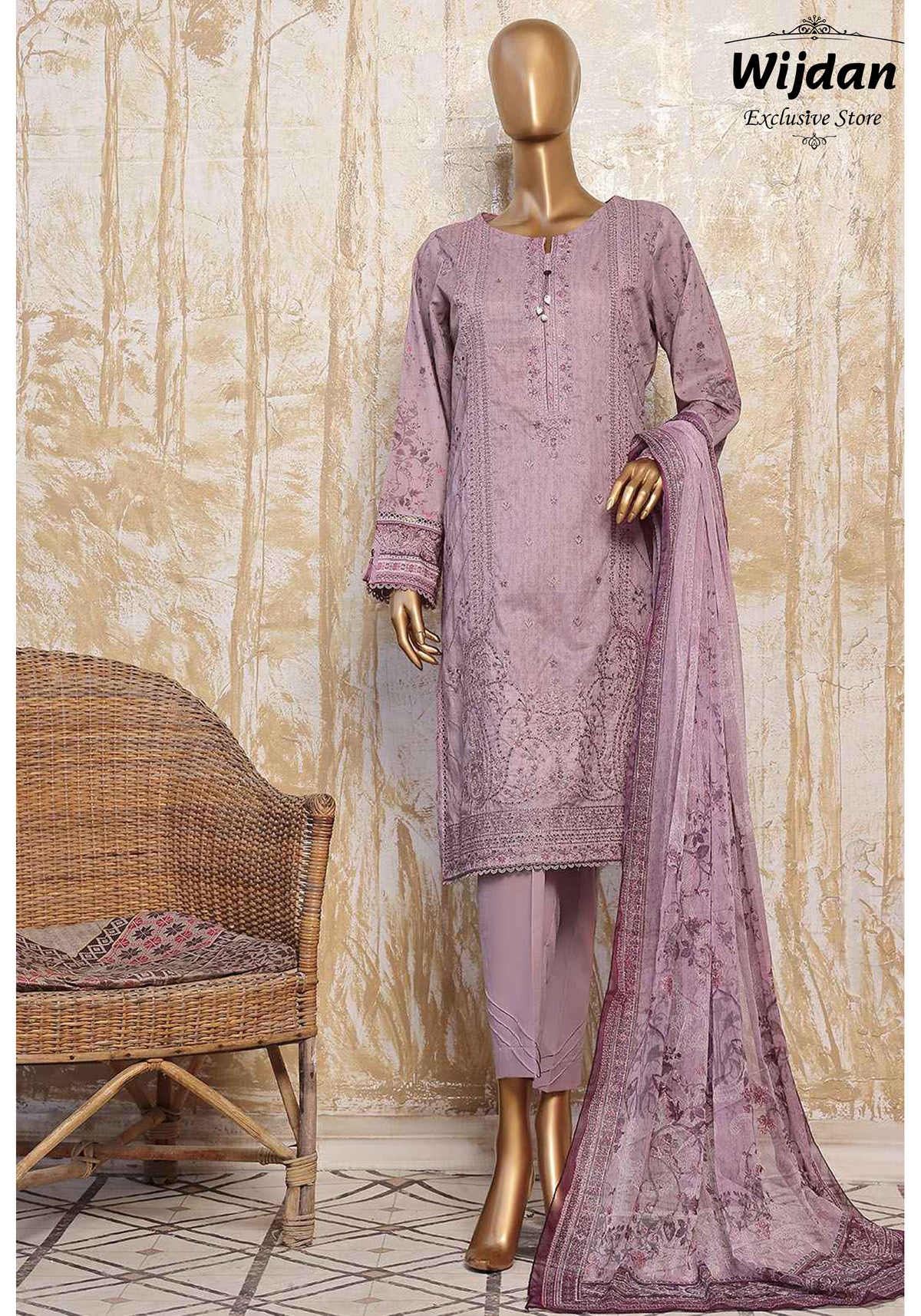 HZ Premium Festive Un-Stitched Lawn Collection'24 PFC-783