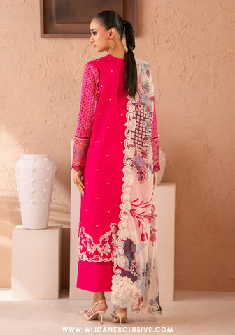 Amani by Marjjan | Unstitched Embroidered Viscose Winter Collection - 2025 MSV-02-A (PINK)