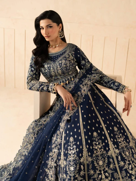 Syleena by Gulaal | Unstitched Embroidered Raw Silk Formal Collection'26 (ZAFFRE)