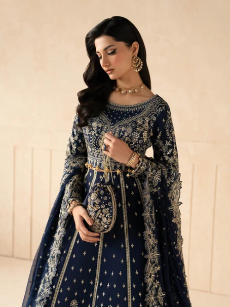 Syleena by Gulaal | Unstitched Embroidered Raw Silk Formal Collection'26 (ZAFFRE)