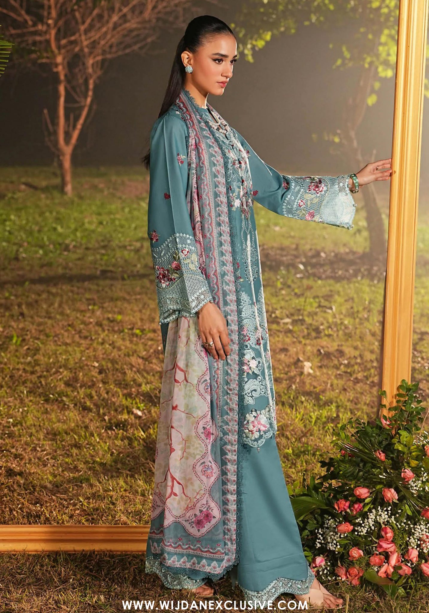Ghazal by Ramsha | Unstitched Luxury Lawn Vol-06 Collection - 2026 (D-08)