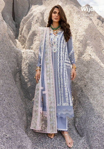 Saira Shakira Un-Stitched Lawn Collection'25 D-08 NADINE-A