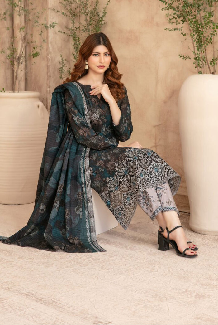 Merrachi by Tawakkal | Unstitched Embroidered Fancy Lawn Collection – 2026 (D-08)