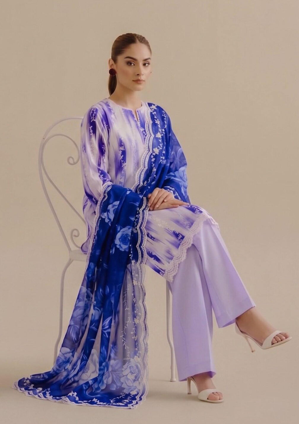 Cut & Style by Mahay | Unstitched Fancy Lawn Vol-02 Collection - 2026 (D-08)