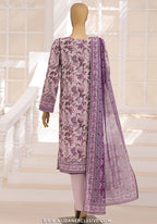 HZ Unstitched Platinum Floral Printed Lawn Collection - 2026 (D-08)