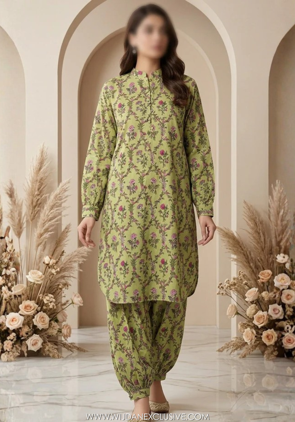 Travel Time by Amna Khadija | 2pc Stitched Printed Lawn Collection - 2026 (D-06)