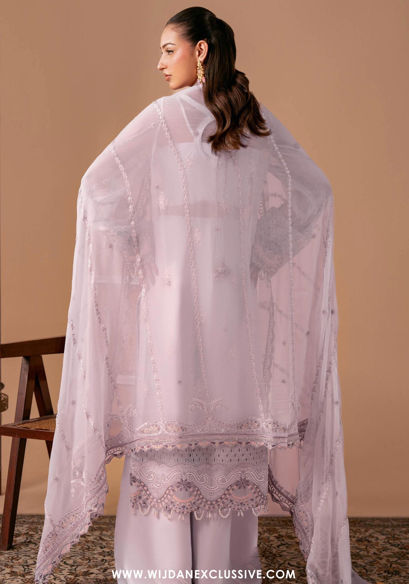 Dastak by Ramsha | Unstitched Luxury Formal Chiffon Collection - 2026 (D-08)