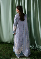 Afrozeh Unstitched Luxury Embroidered A-Lawn Edit'26 (CHLORIS)