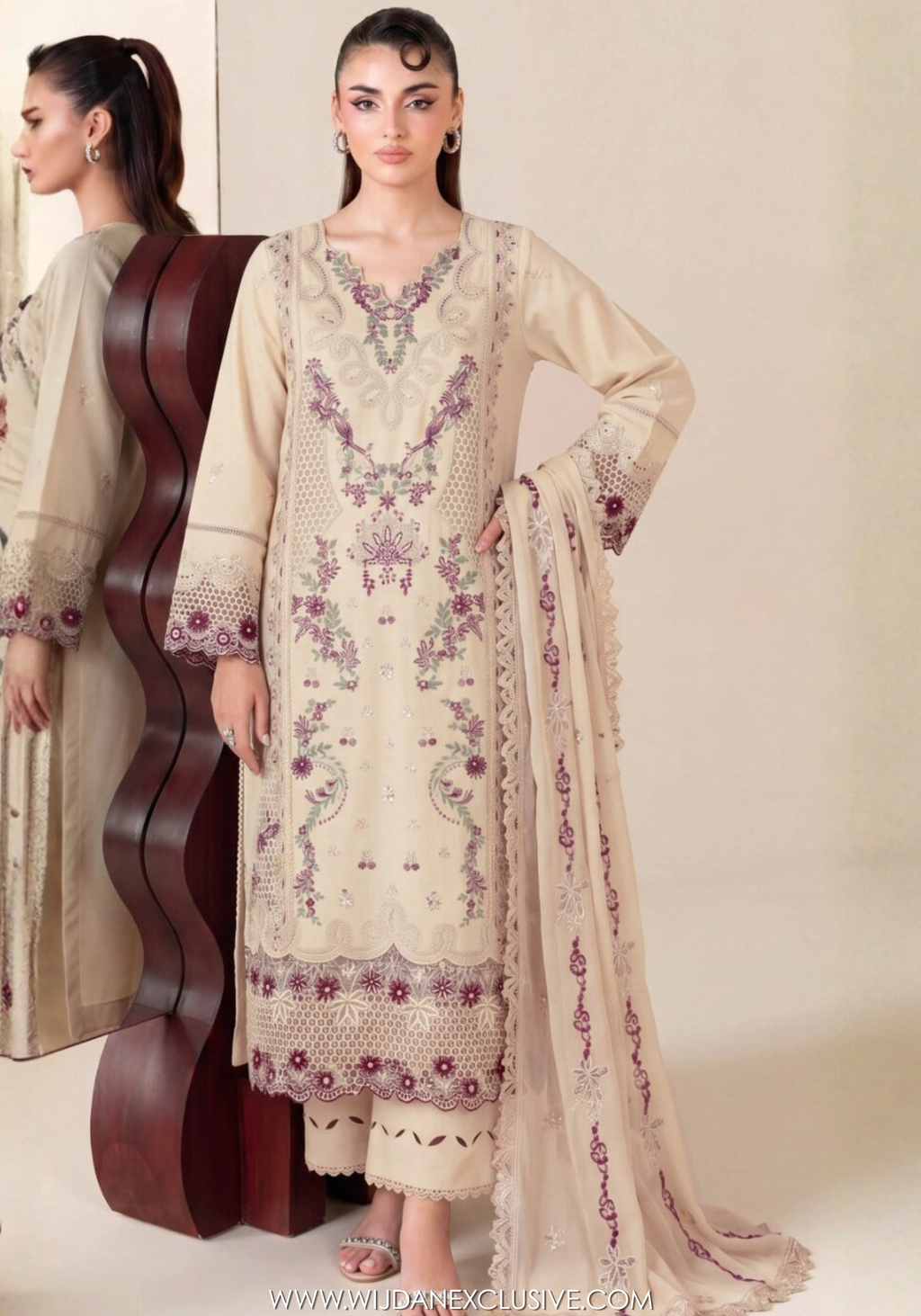 Fasana by Ramsha | Unstitched Luxury Lawn Vol-01 Collection - 2026 (D-09)
