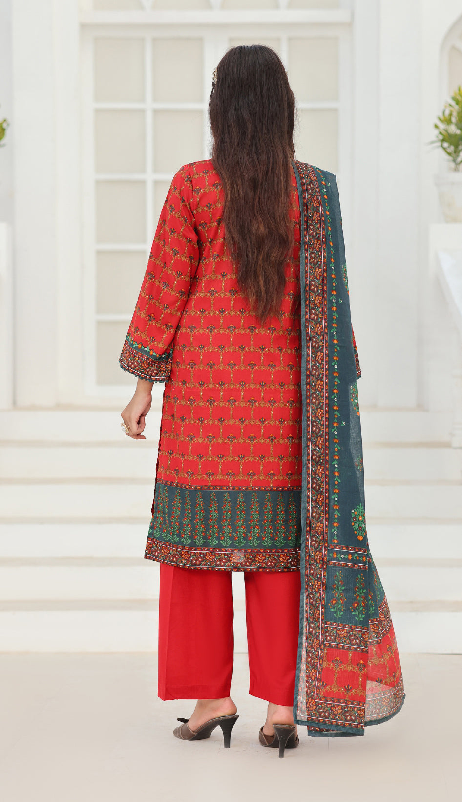 Maya by Aizal | Stitched Digital Printed Lawn Vol-03 Collection - 2026 (D-08)