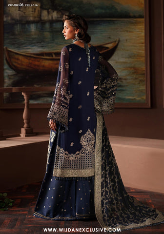 Zarif Unstitched Premium Chiffon Collection - 2025 ZRF-06-FELICIA