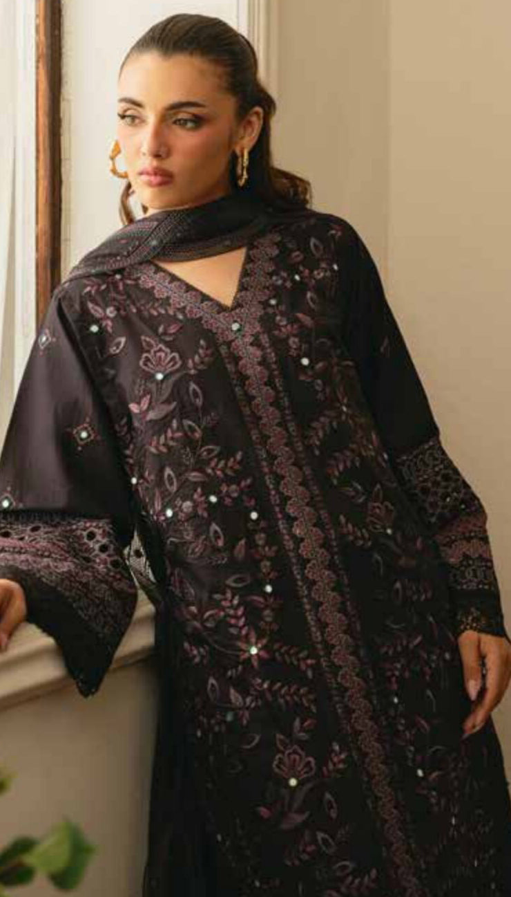 Elsa by Marjjan | Unstitched Embroidered Lawn Collection - 2026 ( 212-B)