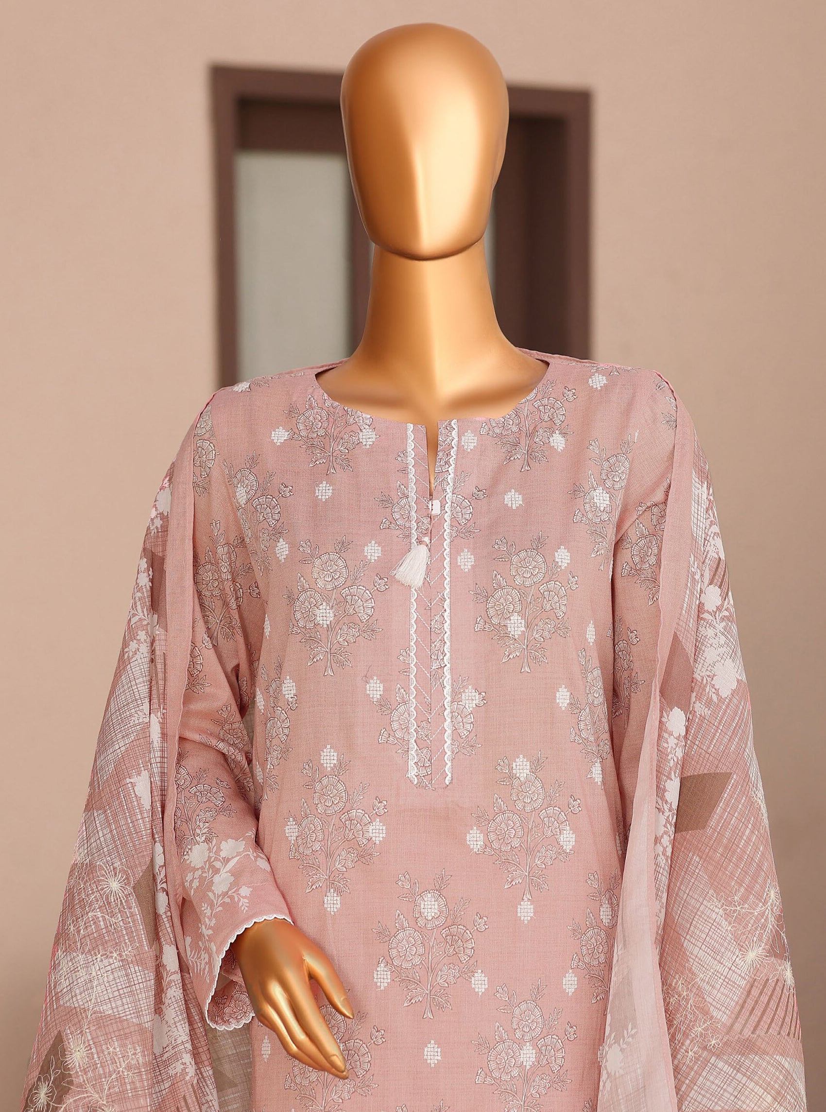 Elite by HZ Textile | Unstitched Embroidered Lawn Collection - 2026 (EC-1285)