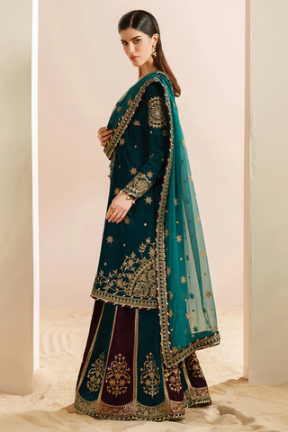 Jazmin Unstitched Velvet Embroidered Formal Vogue - 2025 VVF D-08