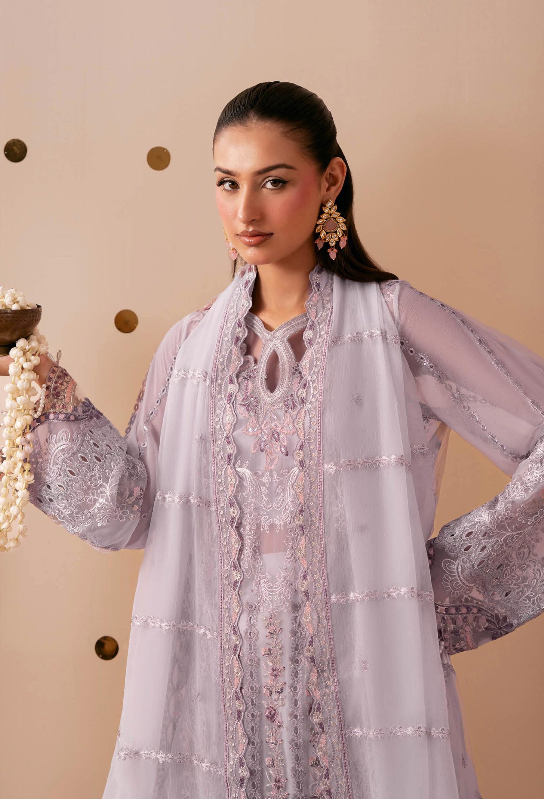 Dastak by Ramsha | Unstitched Luxury Formal Chiffon Collection - 2026 (D-08)