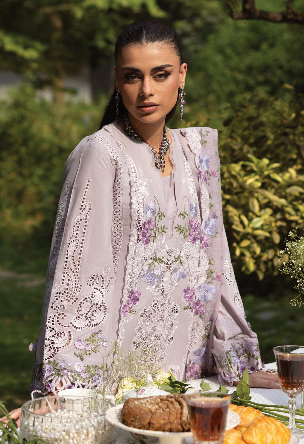 Elaf Unstitched Luxury Lawn Vol-II Collection - 2026 (ELQ-4B)