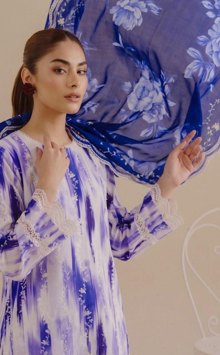 Cut & Style by Mahay | Unstitched Fancy Lawn Vol-02 Collection - 2026 (D-08)