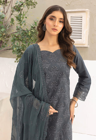 Pari by Wijdan | Unstitched Exclusive Chikankari Embroidered Collection - 2025 D-07