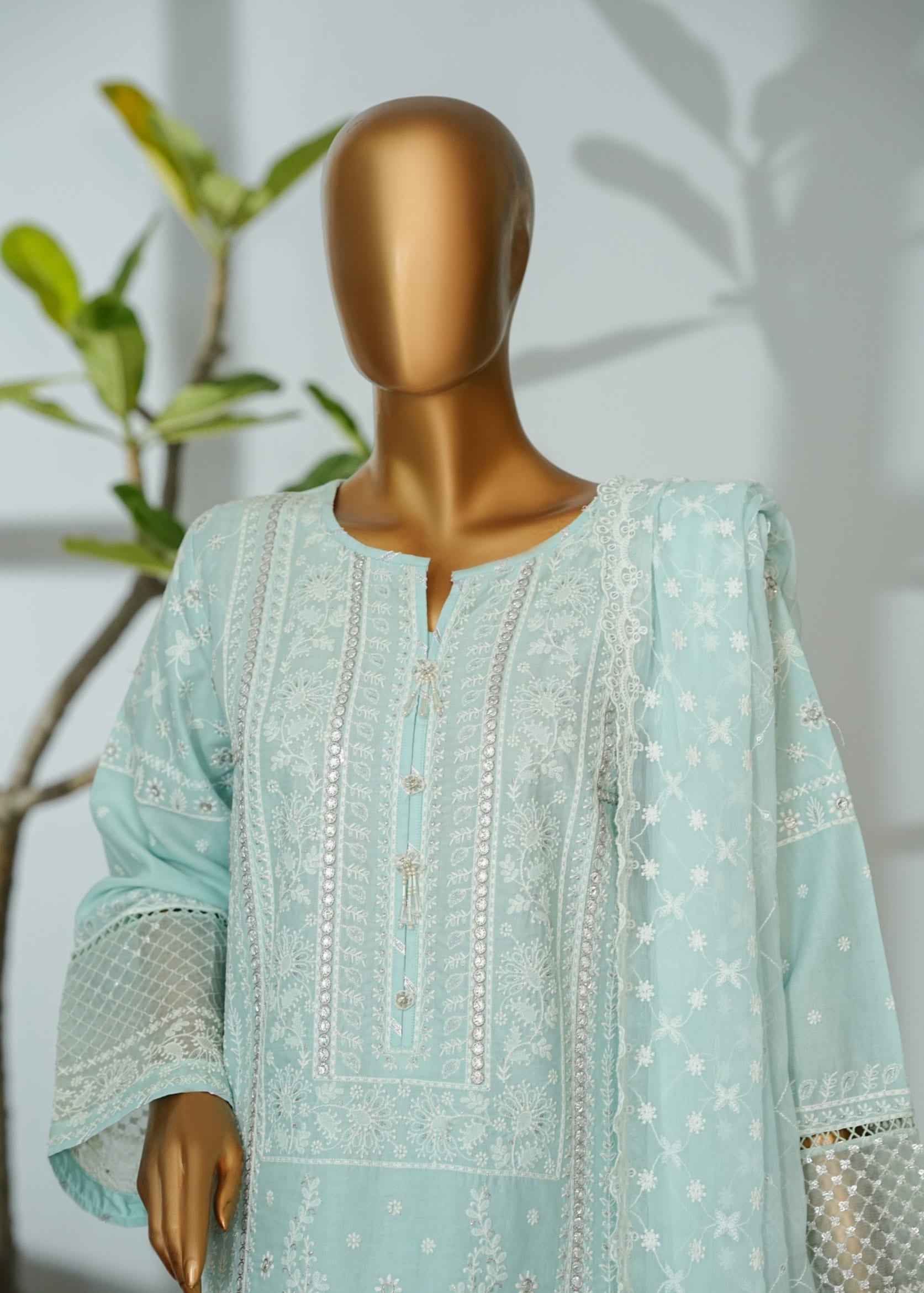 Bin Saeed Stitched Luxury Embroidered 3PC Collection - 2026 BSLE26-008