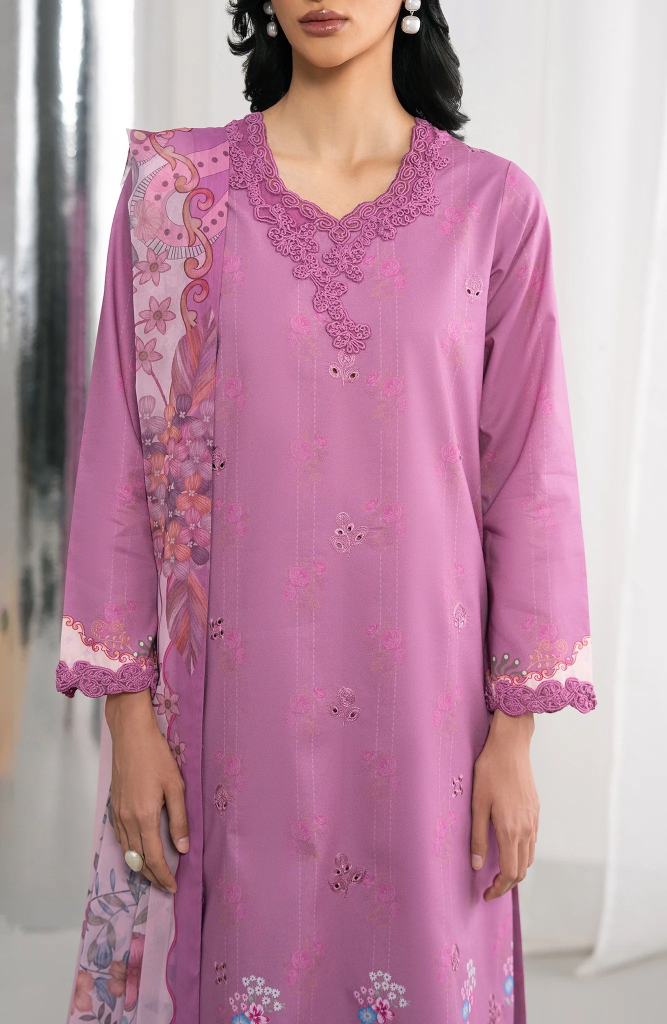 Nysa by Seran | Unstitched Printed & Embroidered Cambric Collection'26 (SIELLE)