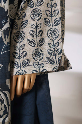 Sadabahar Stitched Printed Khaddar Vol-03 Collection - 2025 (WHITE)