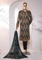 HZ Premium Embroidered Cotton Lawn Collection'24 D-08