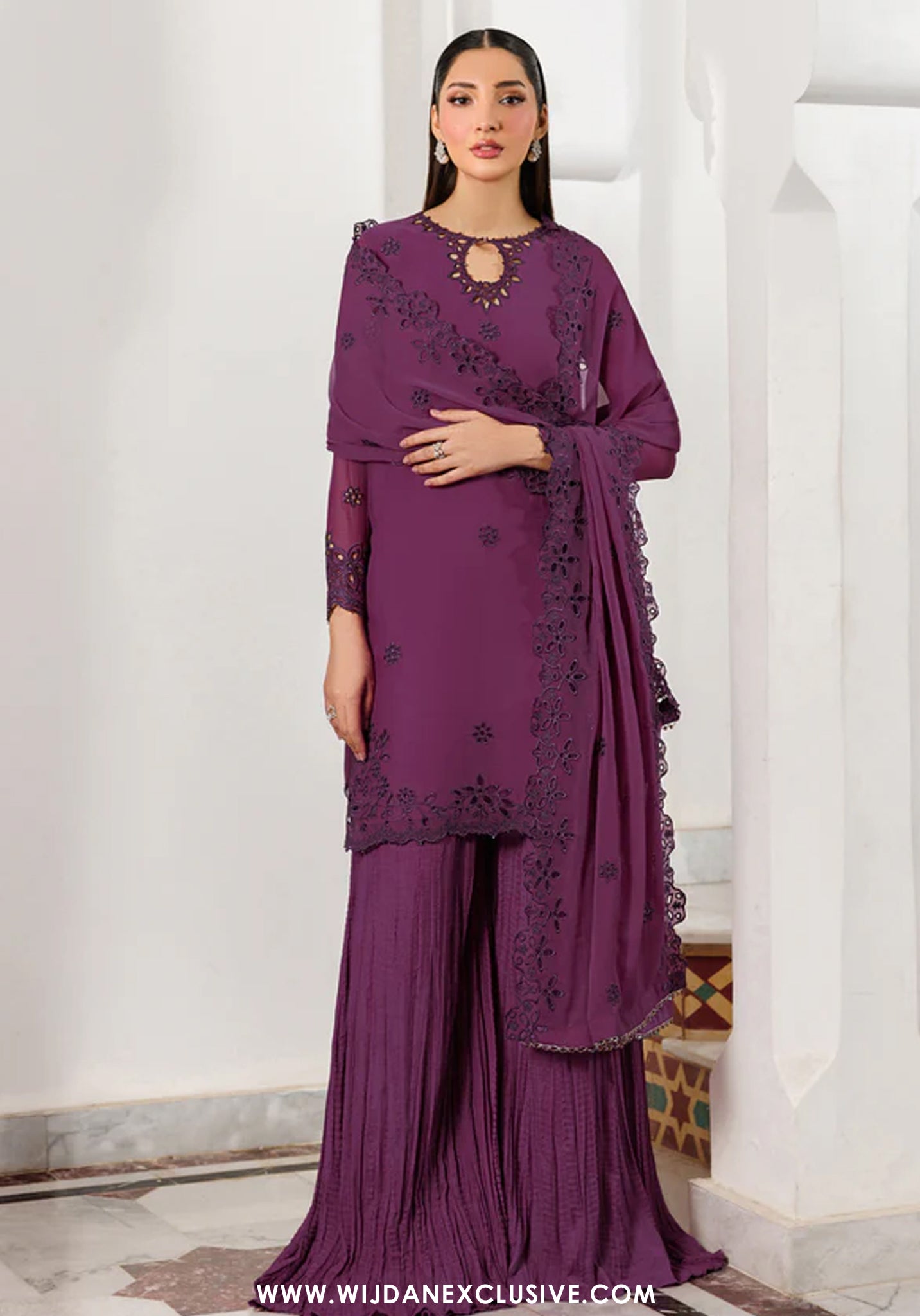 Nourah by Zarif | Unstitched Embroidered Formal Collection - 2026 (WADHAI)