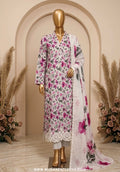 Libas e Khas 3pc Unstitched Embroidered Lawn Collection - 2026 (D-08)